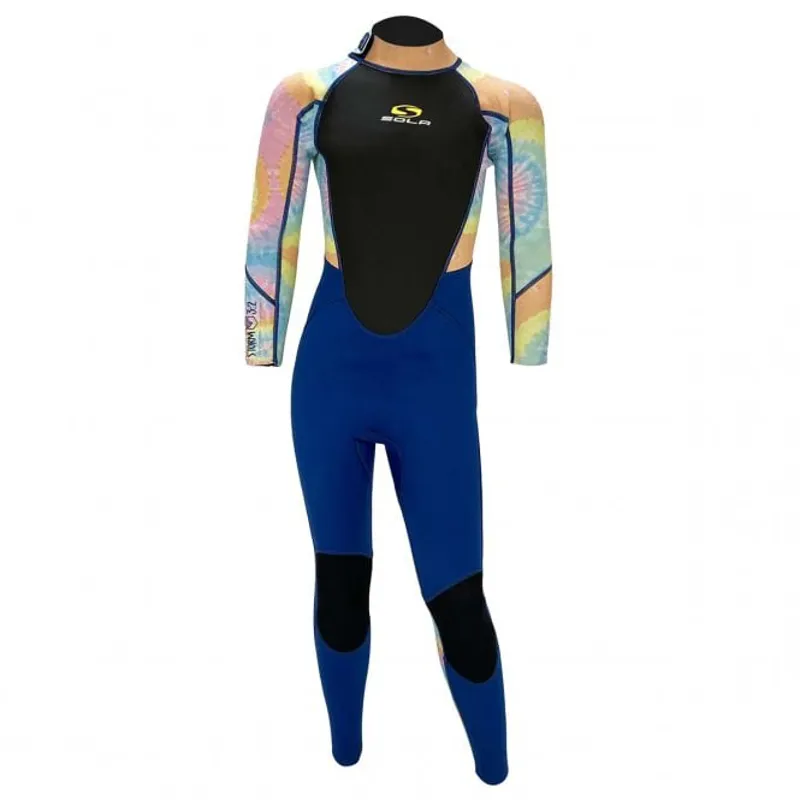Sola Storm Kids 3/2 Full Wetsuit Tie Dye